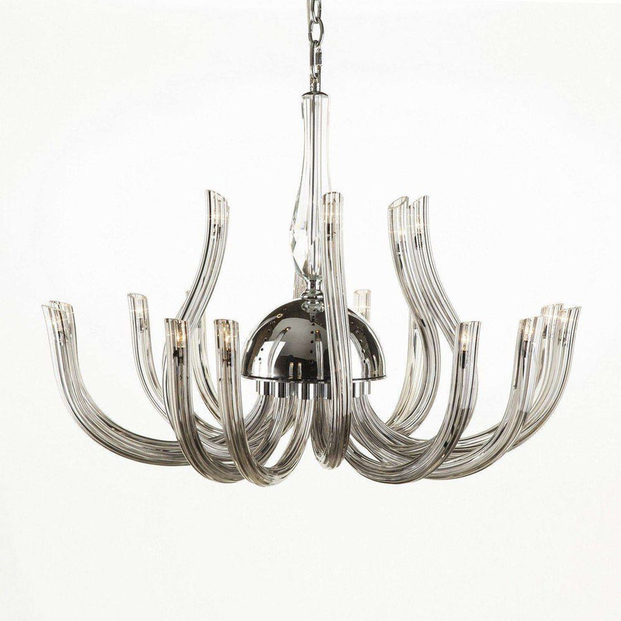 Modern Nevin Pendant - 18 Arm Silver Chandelier