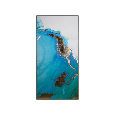 Blue Lagoon (Set Of 3) - 30" x 60" - Charcoal Floater Frame-Sunpan-SUNPAN-A0241-Wall Art-4-France and Son