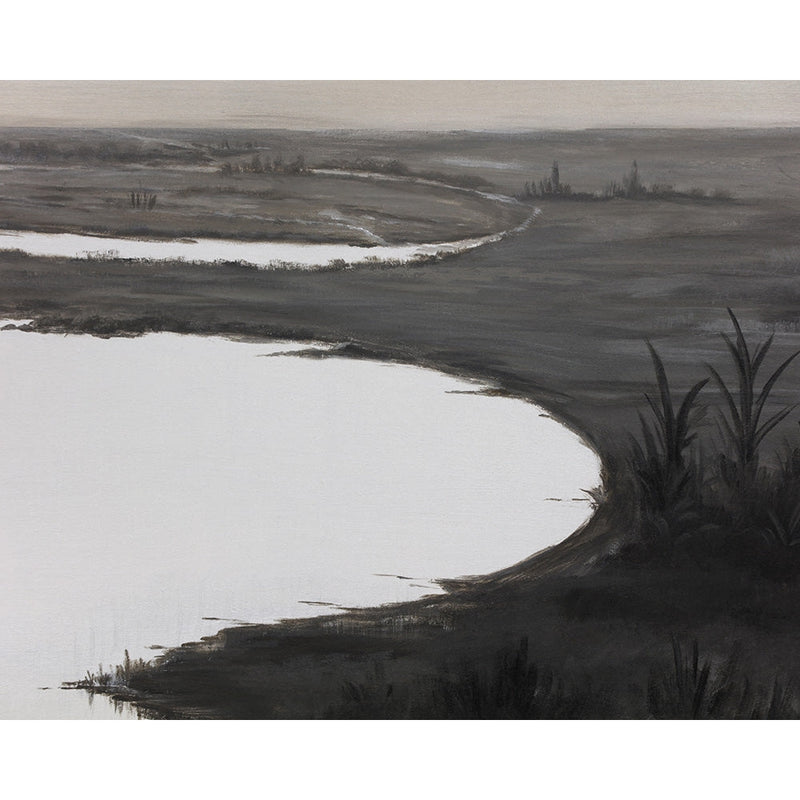 Lonesome Wetlands - 60" x 60" - Black Floater Frame-Sunpan-SUNPAN-A0288-Wall Decor-4-France and Son