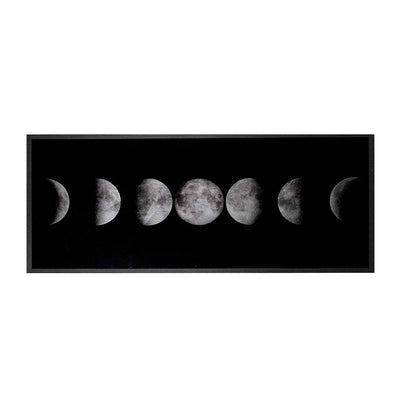 Moon Phases - 72" x 30" - Charcoal Frame-Sunpan-SUNPAN-A0330-Wall Art-1-France and Son