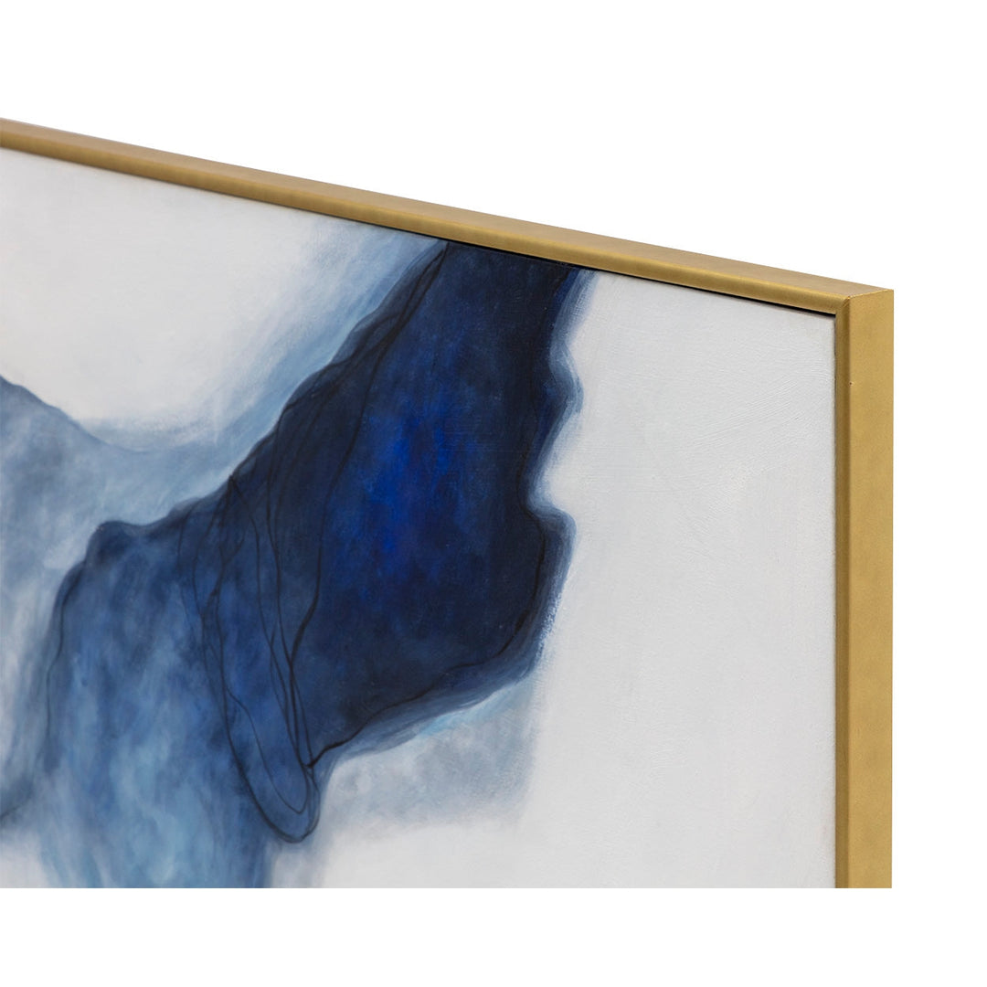 Cool Embrace - 60" X 40" - Gold Floater Frame-Sunpan-SUNPAN-A0359-Wall Art-3-France and Son