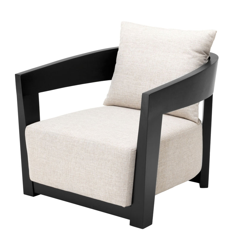 Chair Rubautelli - Black Finish-Eichholtz-EICHHOLTZ-A109584-Lounge Chairs-1-France and Son