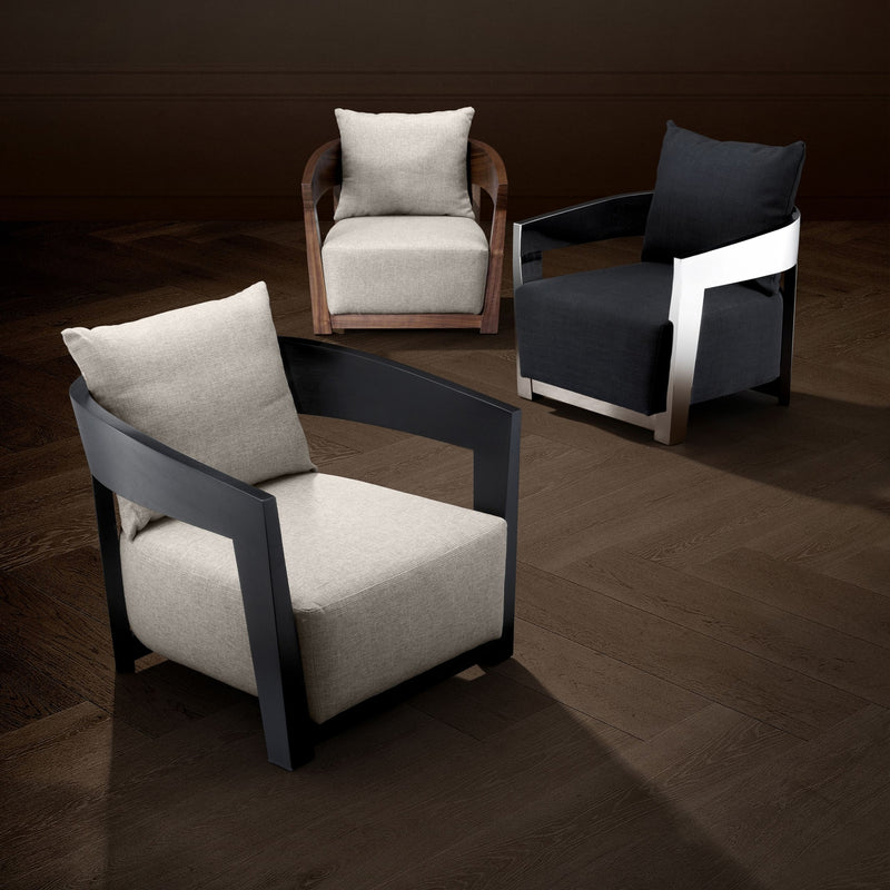 Chair Rubautelli - Black Finish-Eichholtz-EICHHOLTZ-A109584-Lounge Chairs-2-France and Son
