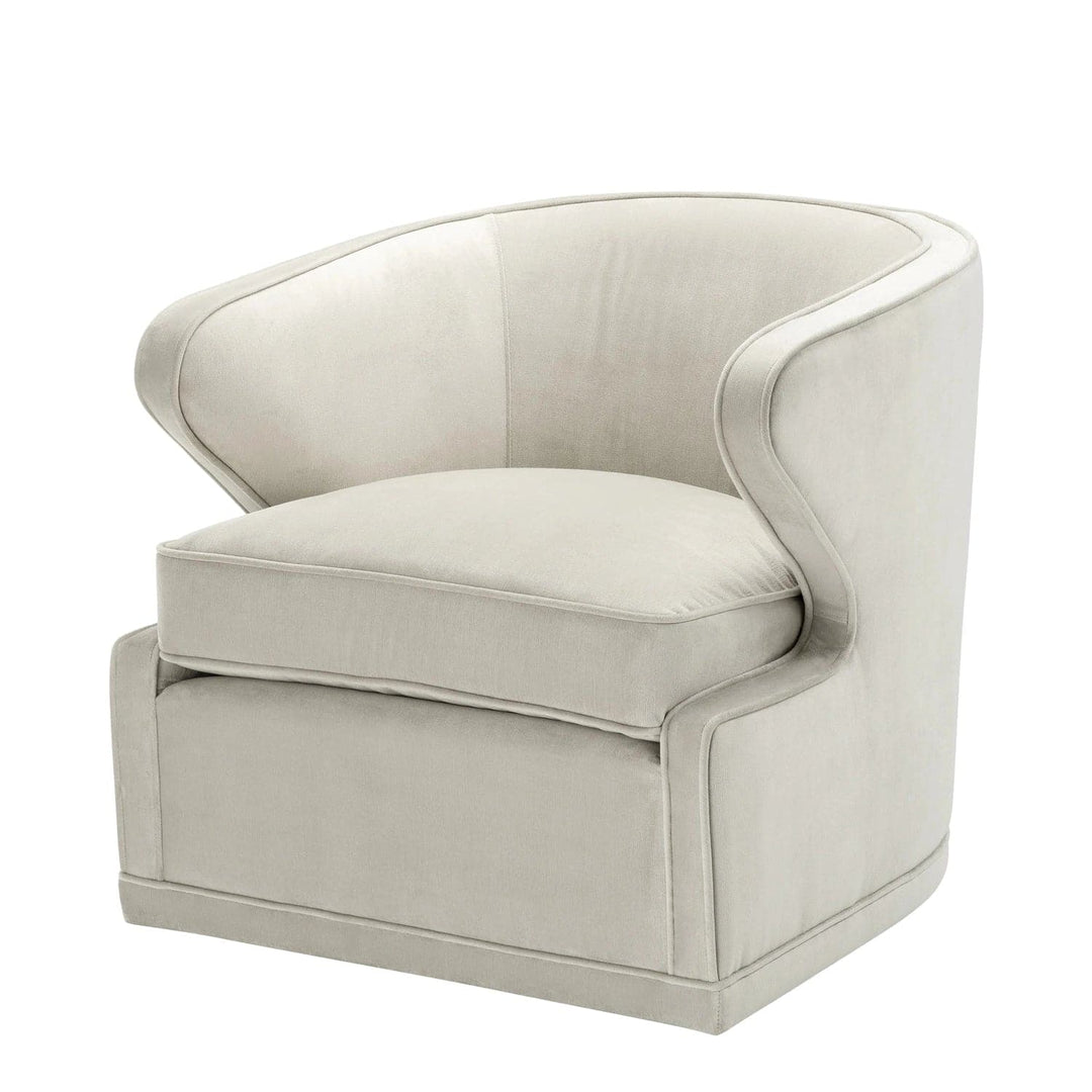 Swivel Chair Dorset-Eichholtz-EICHHOLTZ-A111937-Lounge ChairsPebble Grey-7-France and Son