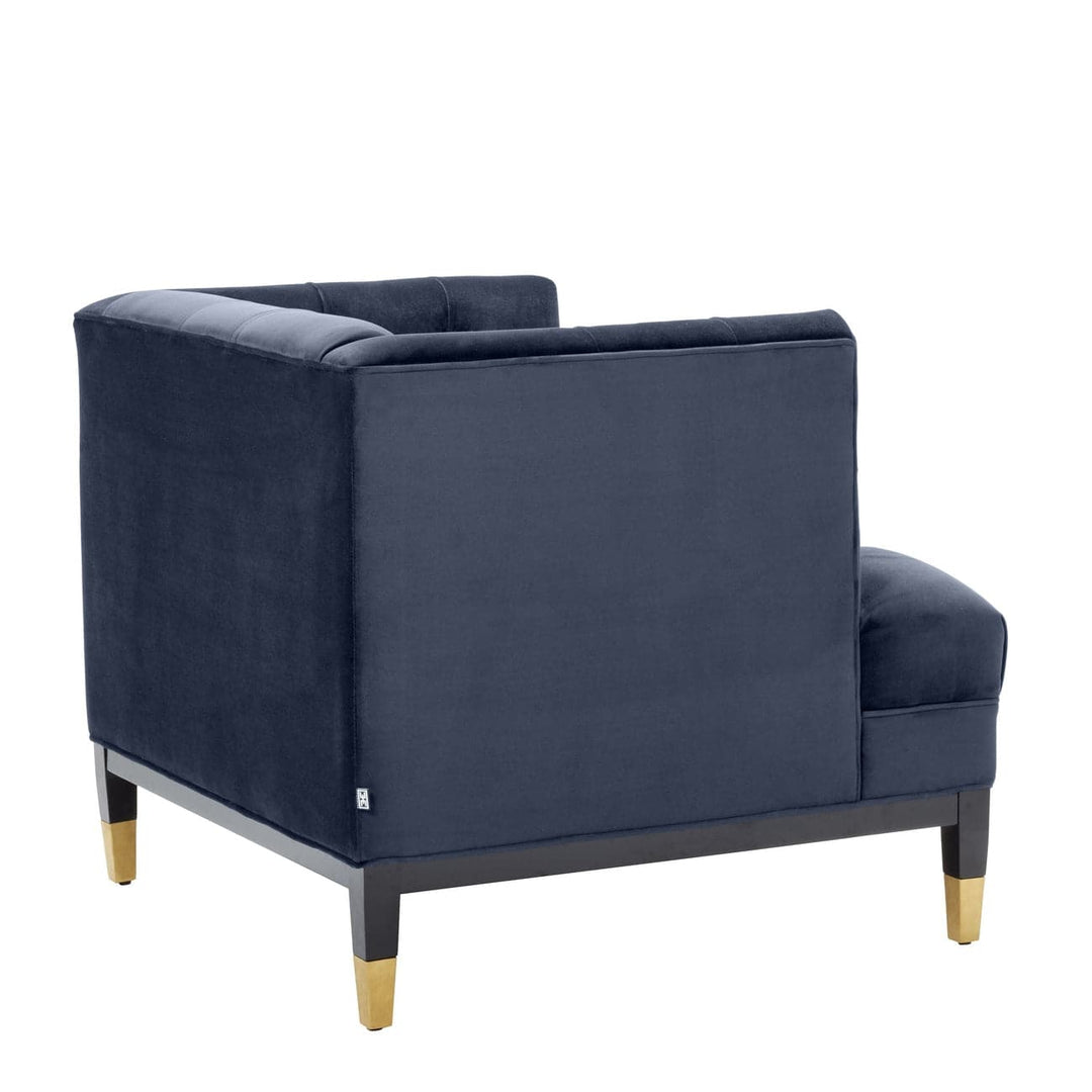 Chair Castelle-Eichholtz-EICHHOLTZ-A112514-Lounge ChairsMidnight Blue Velvet-5-France and Son