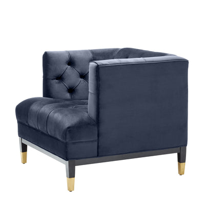 Chair Castelle-Eichholtz-EICHHOLTZ-A112514-Lounge ChairsMidnight Blue Velvet-7-France and Son