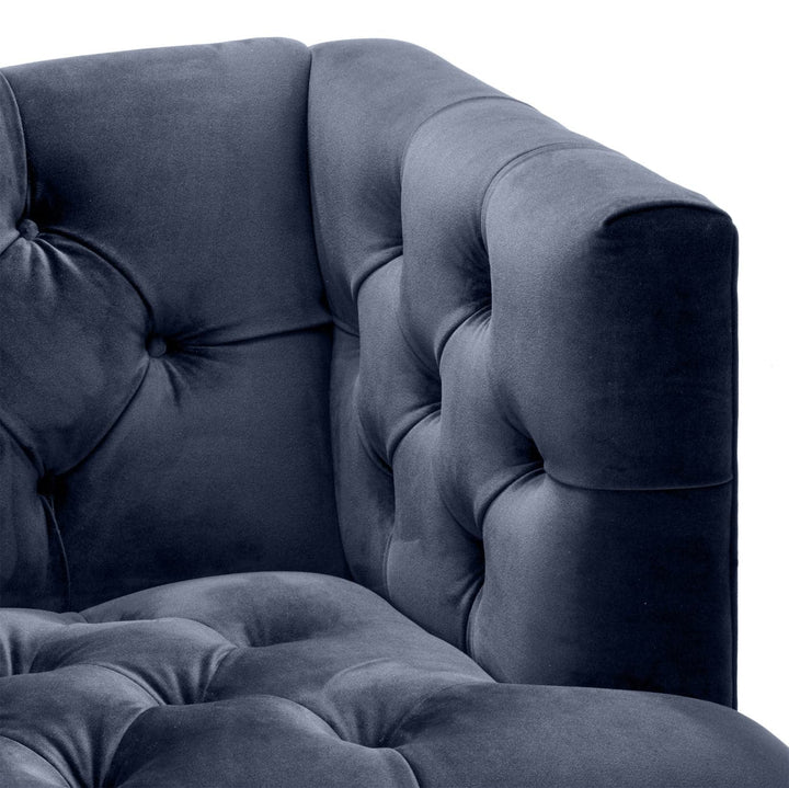 Chair Castelle-Eichholtz-EICHHOLTZ-A112514-Lounge ChairsMidnight Blue Velvet-9-France and Son