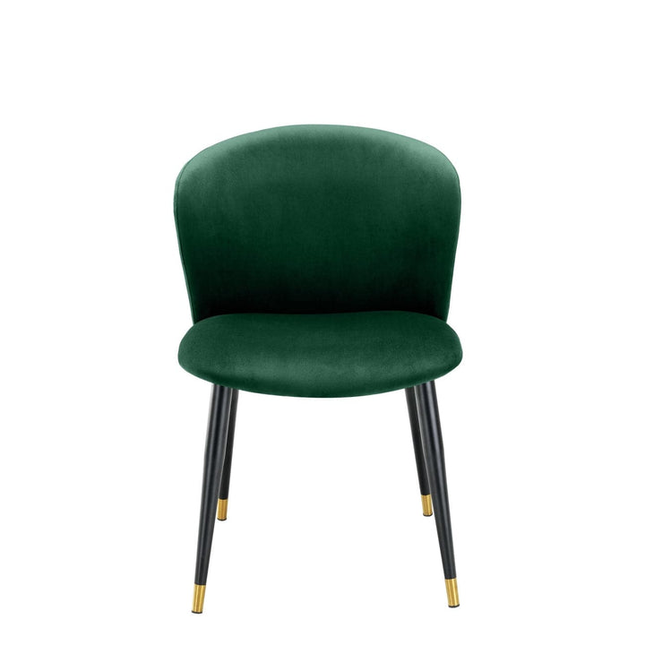 Dining Chair Volante-Eichholtz-EICHHOLTZ-A113118-Dining ChairsRoche Dark Green Velvet-2-France and Son