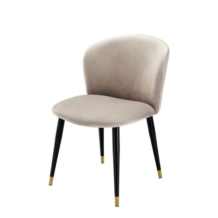 Dining Chair Volante-Eichholtz-EICHHOLTZ-A113120-Dining ChairsRoche Beige Velvet-5-France and Son