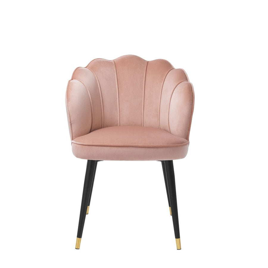 Dining Chair Bristol-Eichholtz-EICHHOLTZ-A113542-Dining ChairsSavona Nude Velvet-3-France and Son