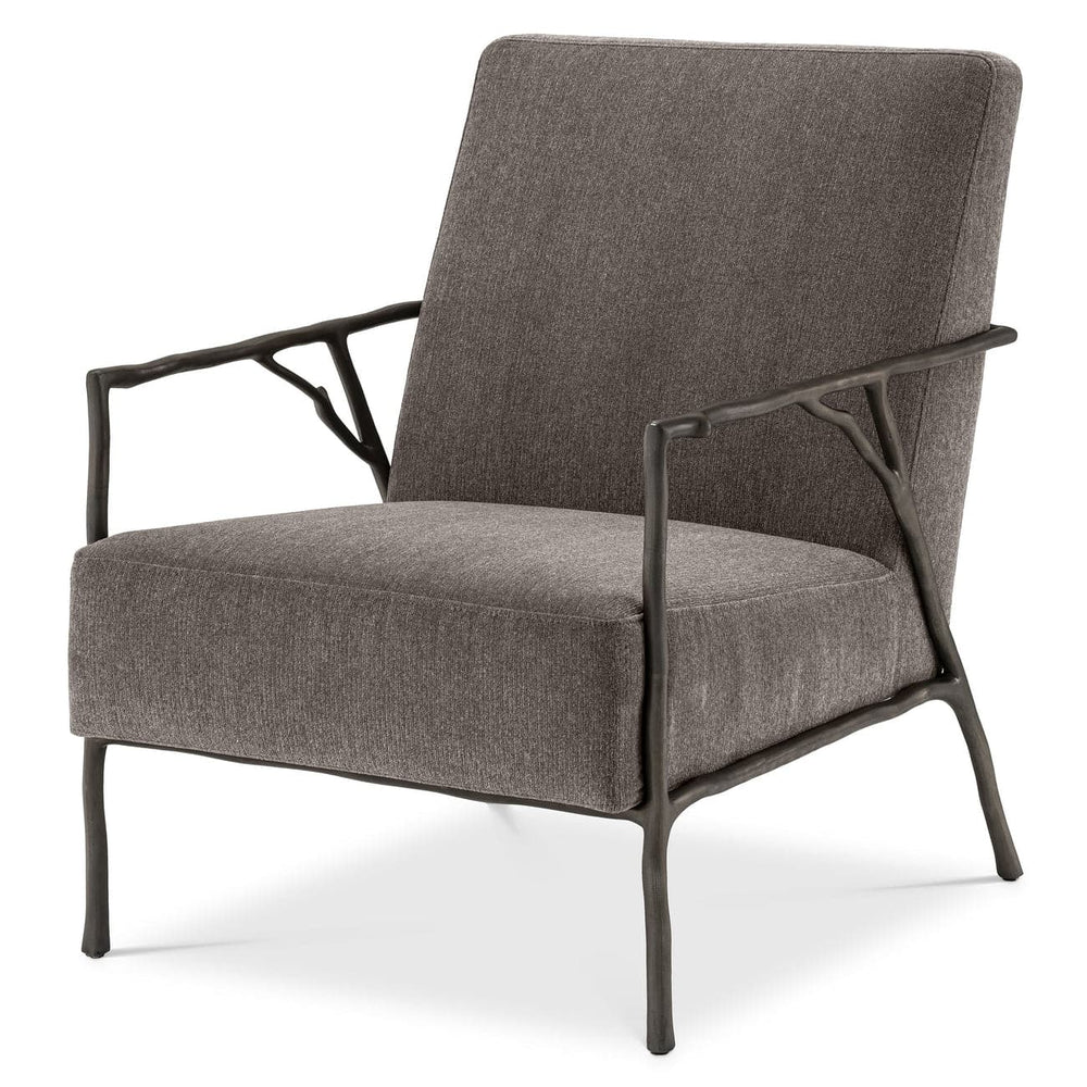 Chair Antico - Medium Bronze Finish-Eichholtz-EICHHOLTZ-A114996-Lounge ChairsAbrasia Grey Brown-2-France and Son