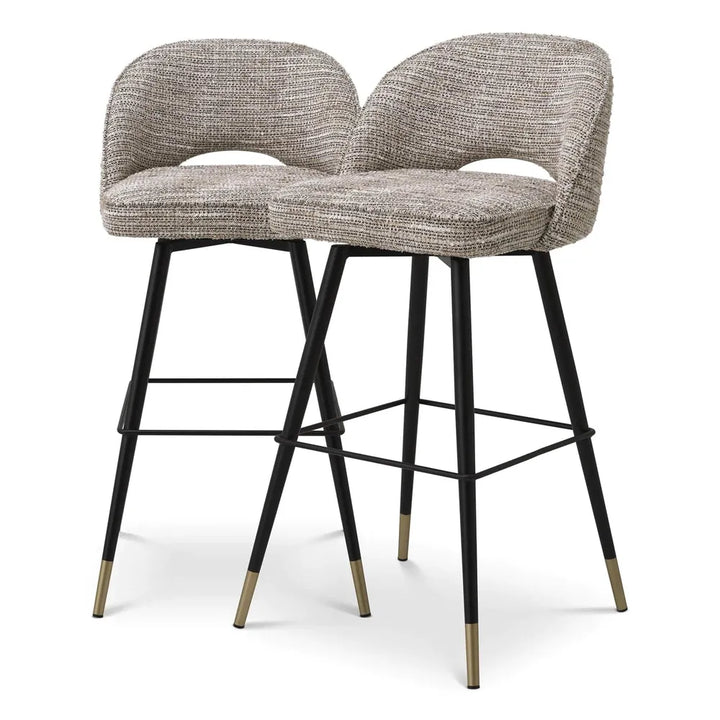 Bar Stool Cliff-Eichholtz-EICHHOLTZ-A115283-Bar StoolsMademoiselle beige Black-13-France and Son