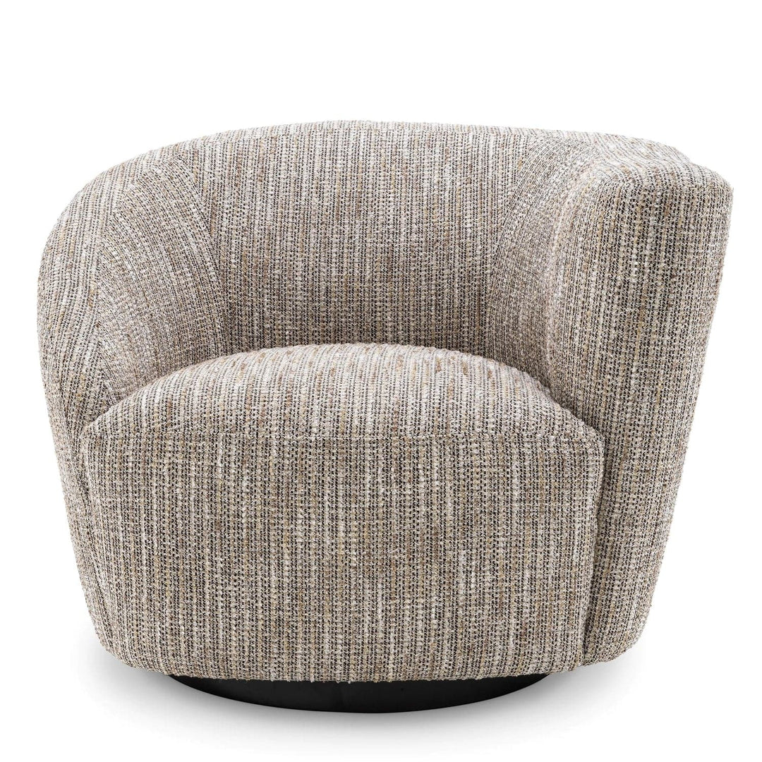 Swivel Chair Colin Left Mademoiselle Beige-Eichholtz-EICHHOLTZ-A115433-Lounge ChairsRight-6-France and Son