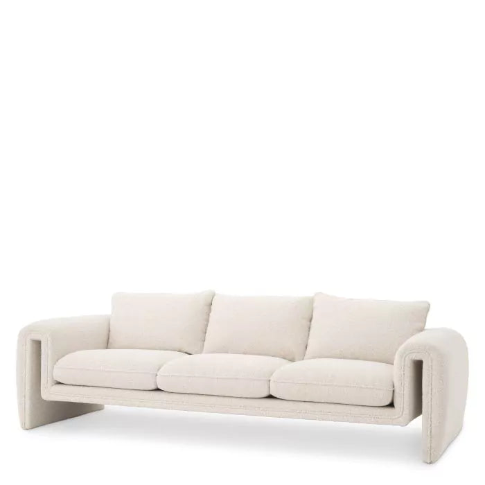 Sofa Tondo bouclé cream-Eichholtz-EICHHOLTZ-A115461-Sofas-1-France and Son