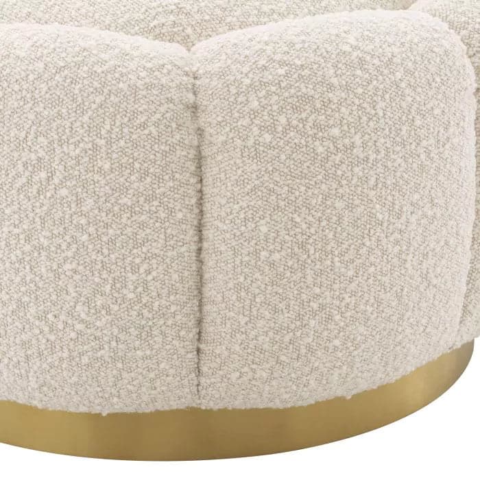 Ottoman Inger bouclé cream-Eichholtz-EICHHOLTZ-A115620-Stools & Ottomans-4-France and Son
