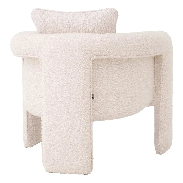 Chair Toto Bouclé Cream-Eichholtz-EICHHOLTZ-A116811-Lounge Chairs-3-France and Son