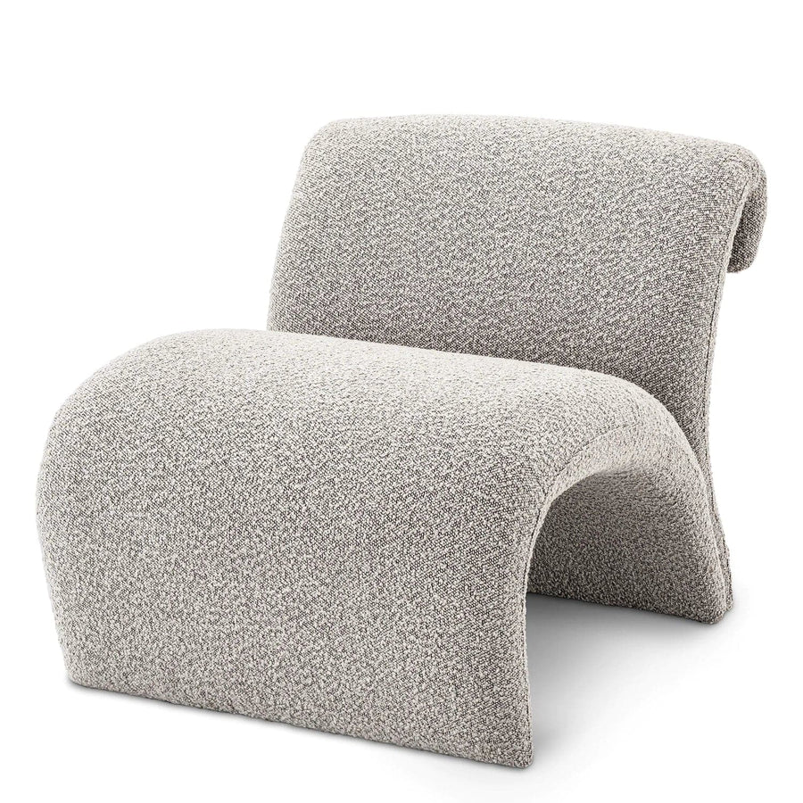 Chair Vignola-Eichholtz-EICHHOLTZ-A116846-Lounge ChairsBouclé Grey-1-France and Son