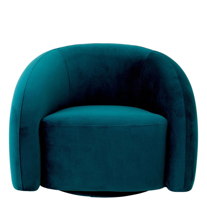 Swivel Chair Novelle-Eichholtz-EICHHOLTZ-A117010-Lounge ChairsGreen-10-France and Son