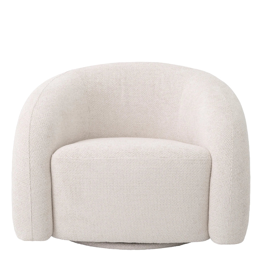 Swivel Chair Novelle-Eichholtz-EICHHOLTZ-A117011-Lounge ChairsOff-White-1-France and Son