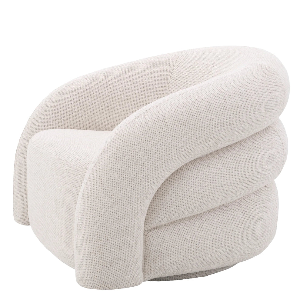 Swivel Chair Novelle-Eichholtz-EICHHOLTZ-A117011-Lounge ChairsOff-White-2-France and Son