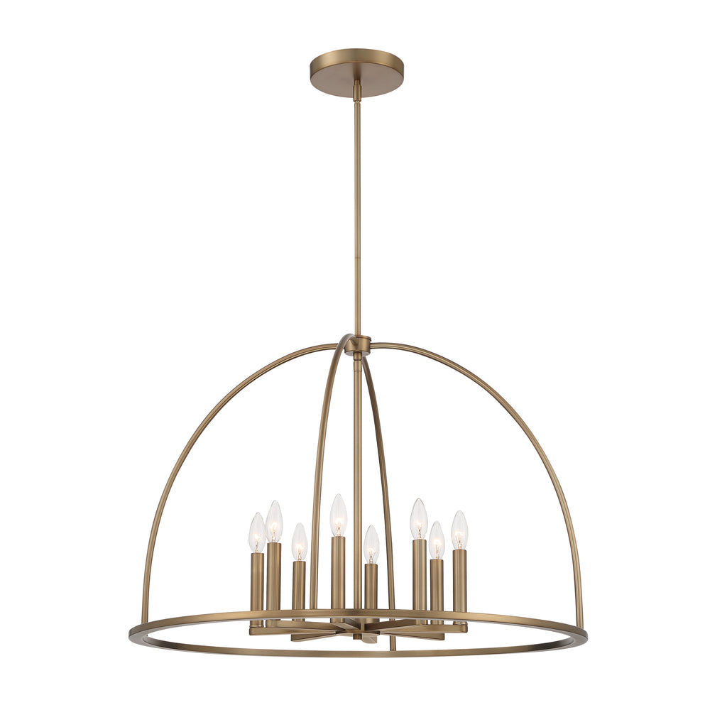 Abbott 8 Light Chandelier-Crystorama Lighting Company-CRYSTO-ABB-3008-VG-ChandeliersGold-2-France and Son