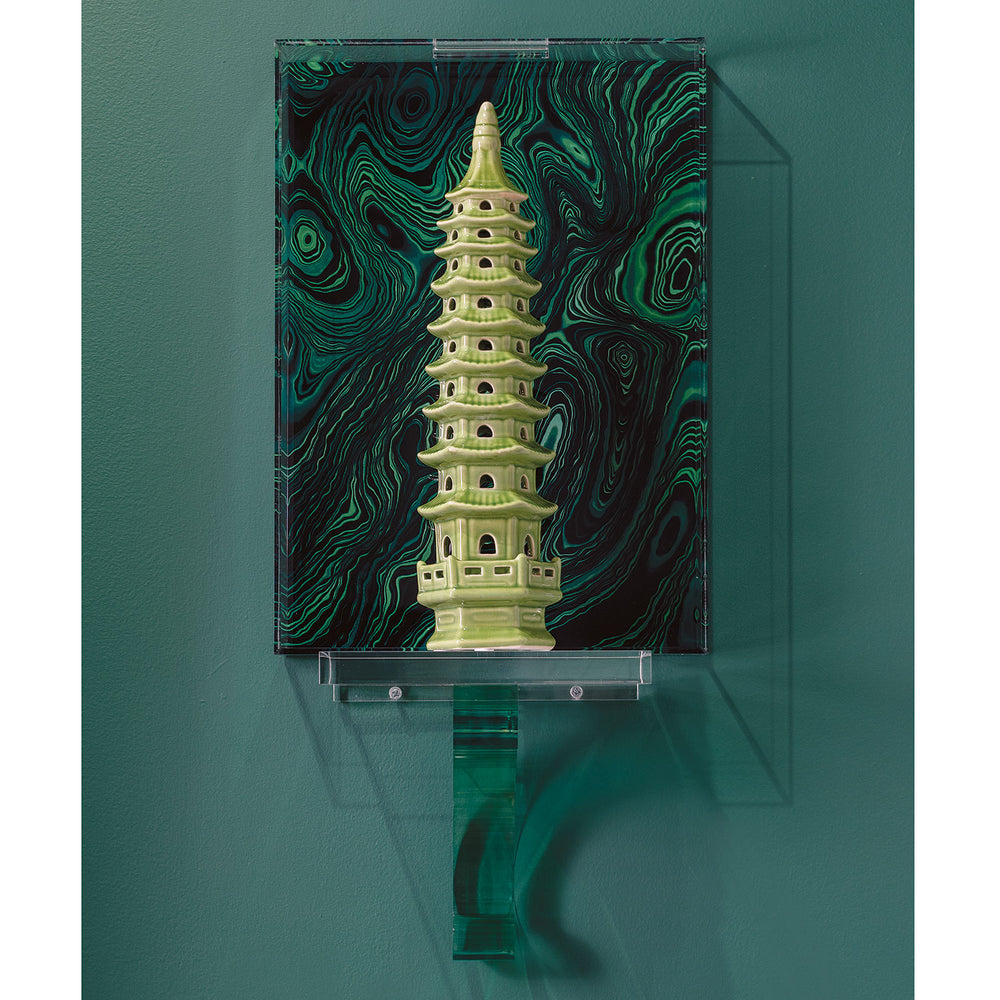 Pagoda Tall Objects - set of 2-Port 68-PORT-ACFM-345-08-Decorative ObjectsApple Green-2-France and Son