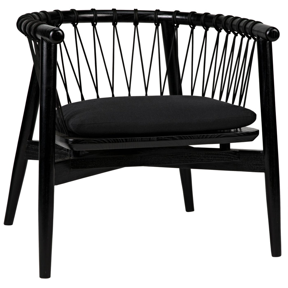 Hector Chair - Charcoal Black-Noir-NOIR-AE-124CHB-Lounge Chairs-2-France and Son