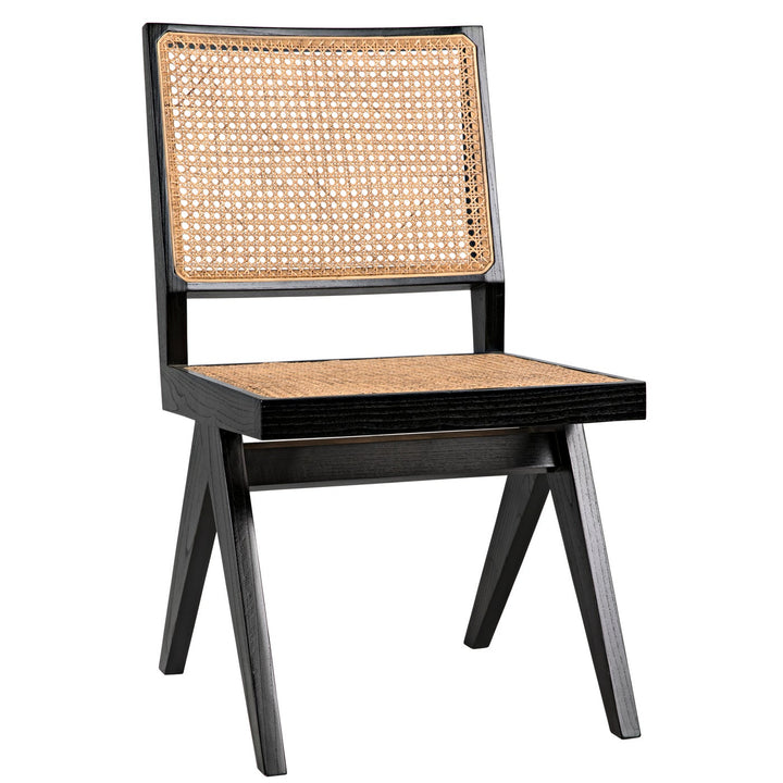 Joseph Side Chair - Charcoal Black-Noir-NOIR-AE-129CHB-Dining Chairs-1-France and Son