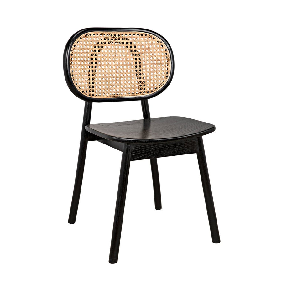 Brahms Chair - Charcoal Black with Caning-Noir-NOIR-AE-200CHB-Dining Chairs-1-France and Son
