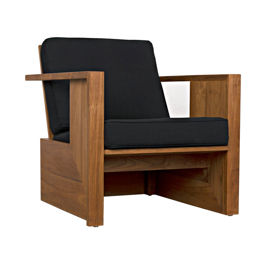 Ungaro Chair - Teak-Noir-NOIR-AE-219T-Lounge Chairs-1-France and Son
