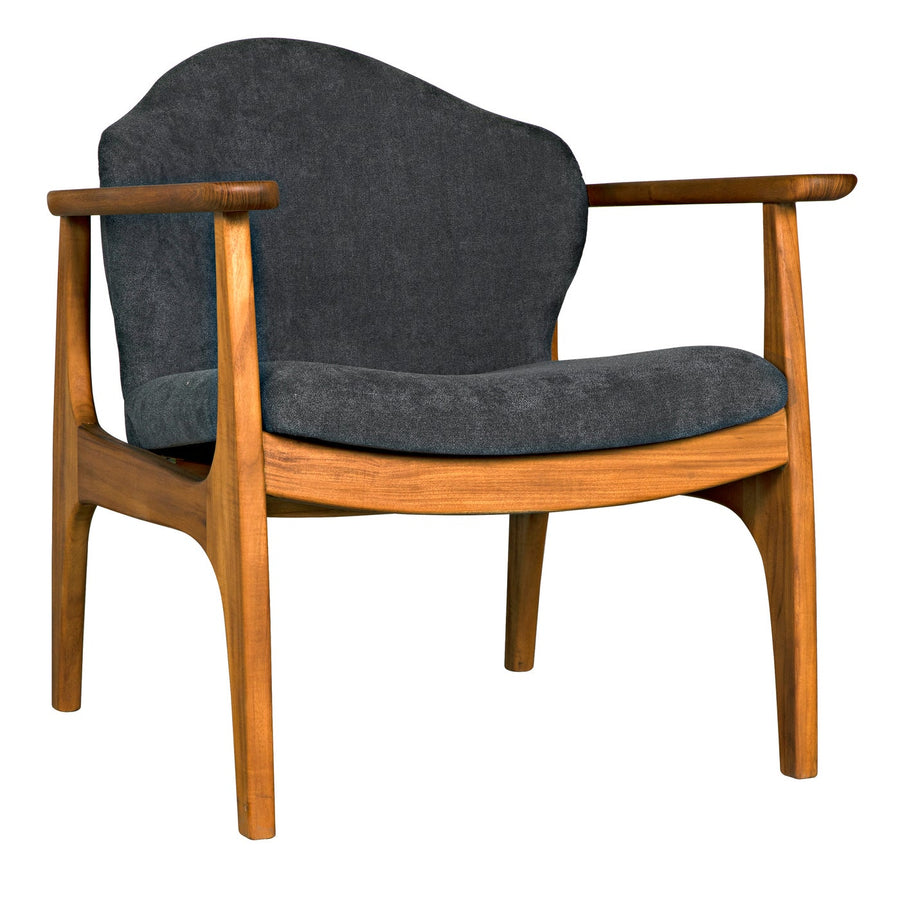 Vittorio Chair-Noir-NOIR-AE-231G-Lounge ChairsGrey Fabric-1-France and Son