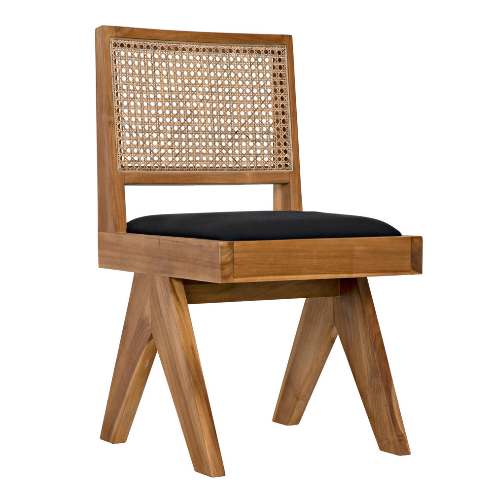 Contucius Chair, Teak-Noir-NOIR-AE-246T-Lounge Chairs-2-France and Son
