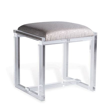 Glencoe Lucite Bench-Port 68-PORT-AFBS-311-06-BenchesSketch Silver Fabric-4-France and Son