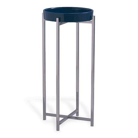 Jody Navy Accent Table-Port 68-PORT-AFDS-384-01-Side TablesNavy-1-France and Son
