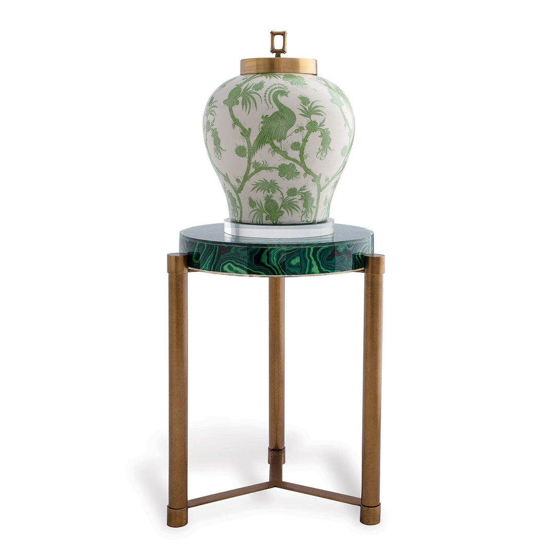 Malachite Accent Table-Port 68-PORT-AFDS-398-03-Side TablesBrass-5-France and Son