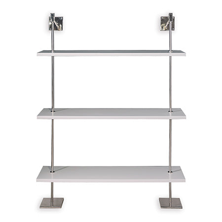 Marais 3-Tier with 48" Shelf-Port 68-PORT-AFGS-313-13-Bookcases & CabinetsWhite-Nickel-1-France and Son