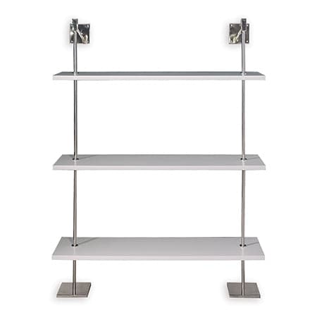 Marais 3-Tier with 48" Shelf-Port 68-PORT-AFGS-313-13-Bookcases & CabinetsWhite-Nickel-1-France and Son