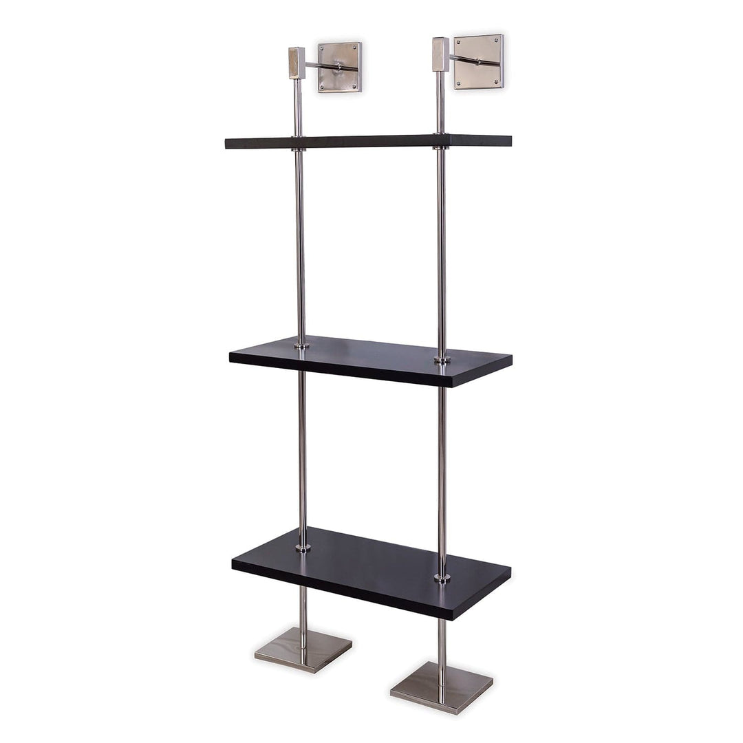 Marais 3-tier Shelf-Port 68-PORT-AFGS-313-09-Bookcases & CabinetsPolished Nickel / White-12-France and Son