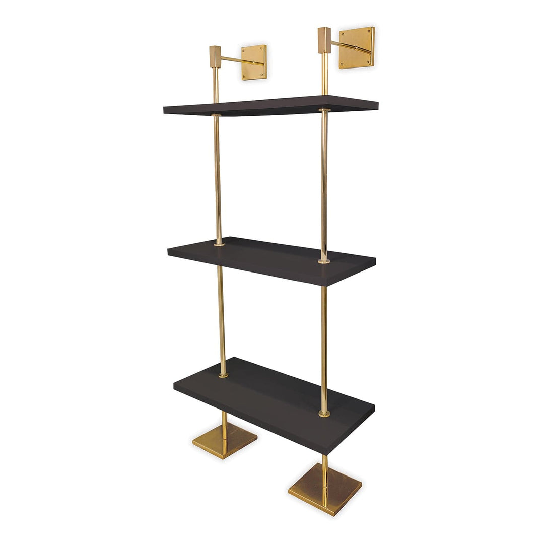 Marais 3-tier Shelf-Port 68-PORT-AFGS-313-09-Bookcases & CabinetsPolished Nickel / White-13-France and Son