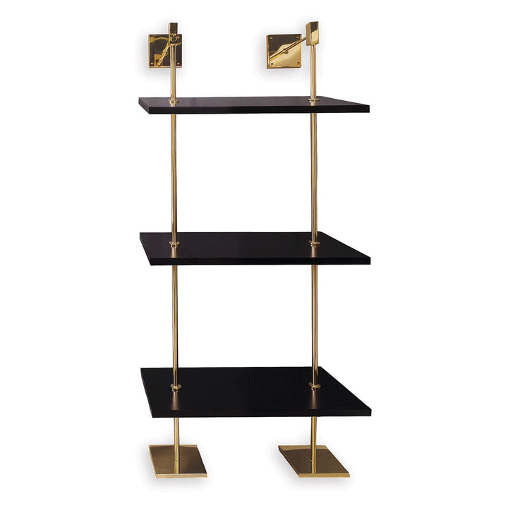 Marais 3-tier Shelf-Port 68-PORT-AFGS-313-31-Bookcases & CabinetsPolished Gold / Black-7-France and Son