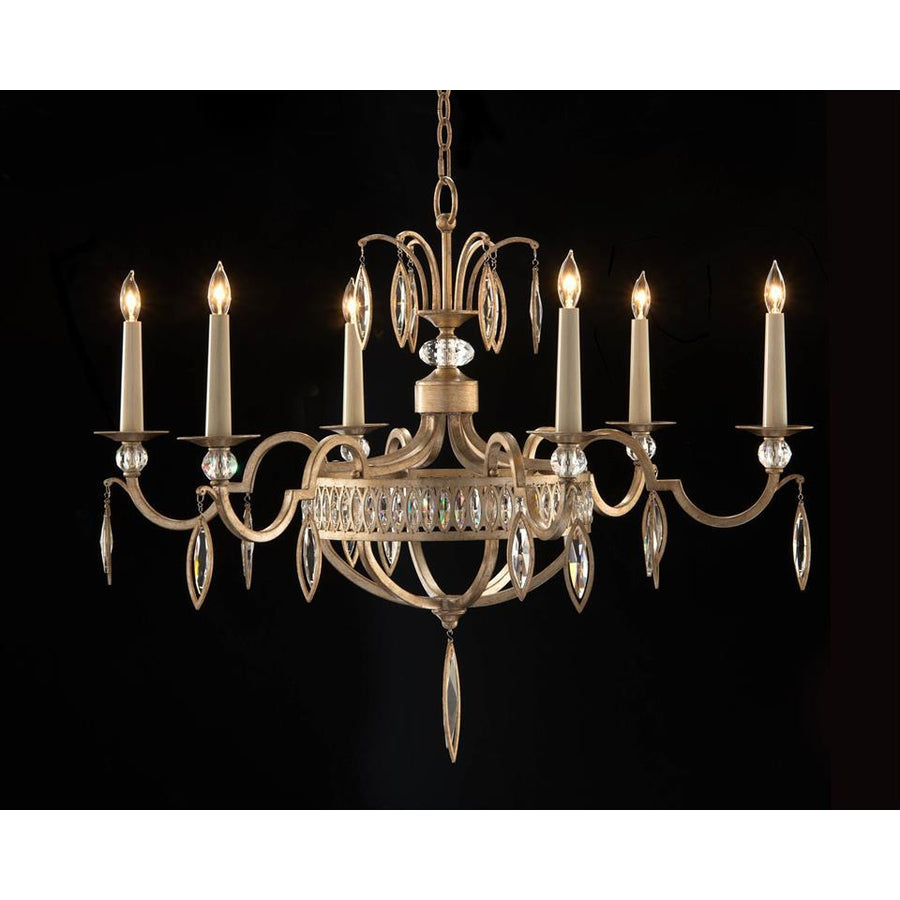 Marquise Crystal Six-Light Chandelier-John Richard-JR-AJC-8888-Chandeliers-1-France and Son