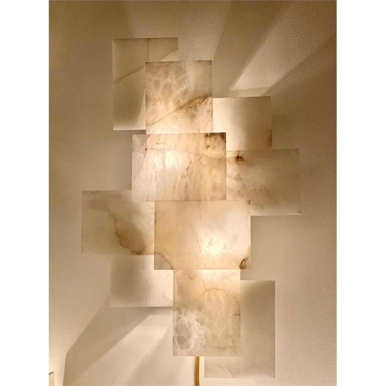 Alabaster Wall Sconce with a Nod to Mondrian-John Richard-JR-AJC-9212-Wall Lighting-1-France and Son