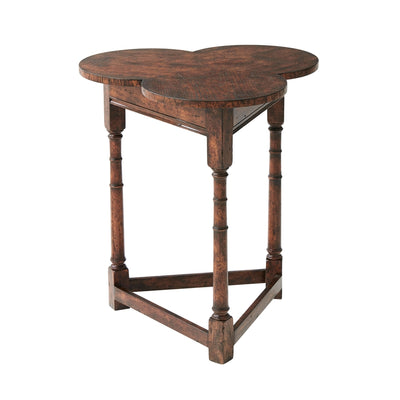 Oak Clover Accent Table-Theodore Alexander-THEO-AL50161-Side Tables-2-France and Son