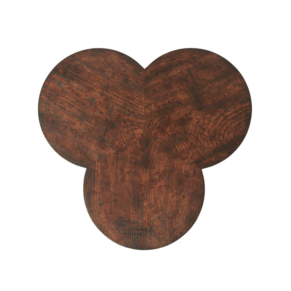 Oak Clover Accent Table-Theodore Alexander-THEO-AL50161-Side Tables-4-France and Son