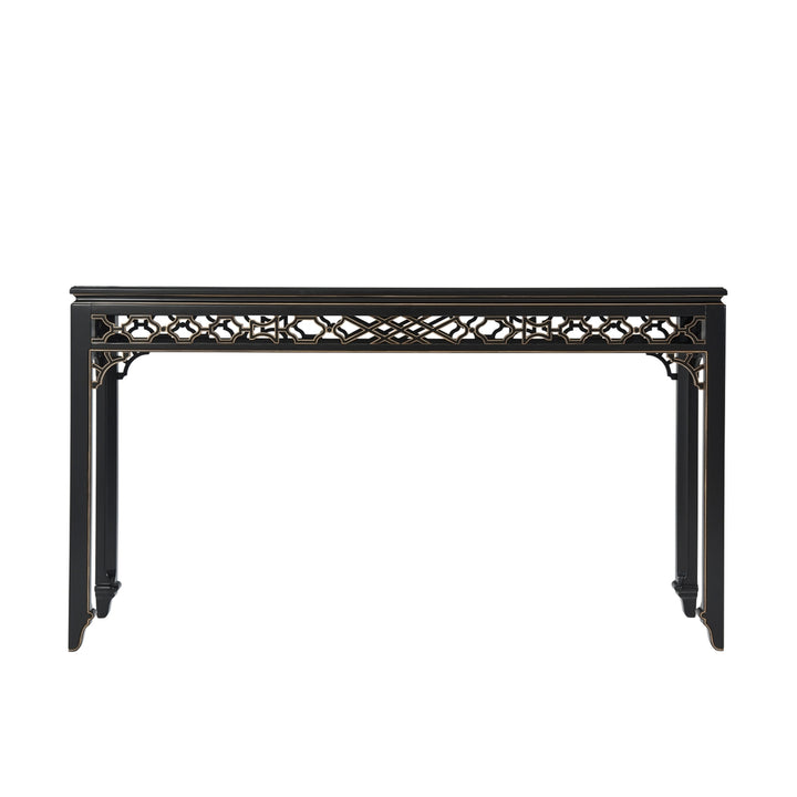 Long Hall Chinoiserie Console Table-Theodore Alexander-THEO-AL53058-Console Tables-3-France and Son