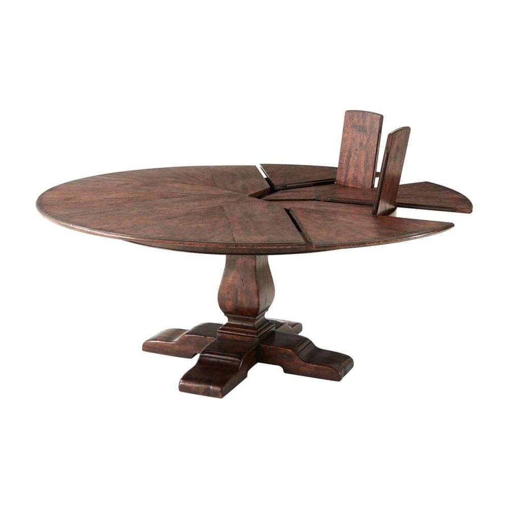 Victory Oak Jupe II Dining Table-Theodore Alexander-THEO-AL54038-Dining Tables-3-France and Son