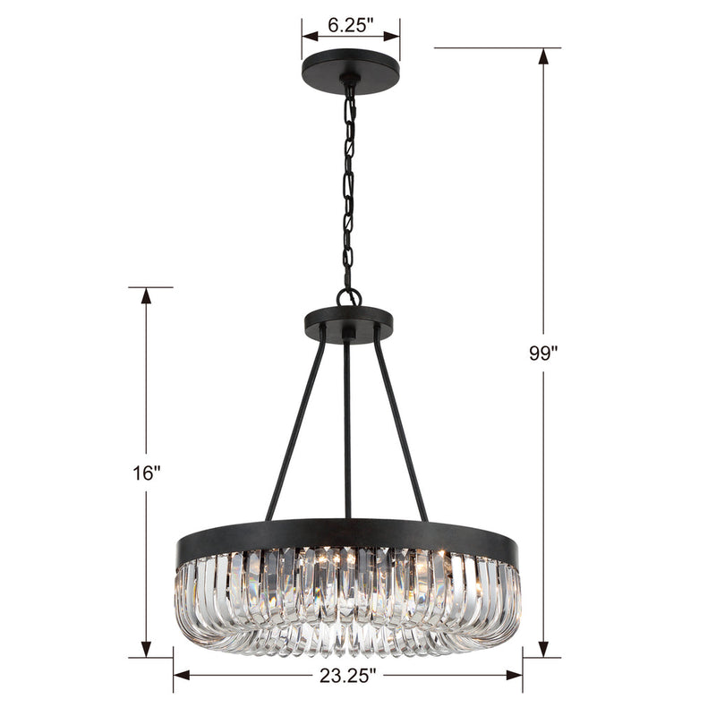 Alister 8 Light Chandelier-Crystorama Lighting Company-CRYSTO-ALI-B2008-CZ-Chandeliers-4-France and Son