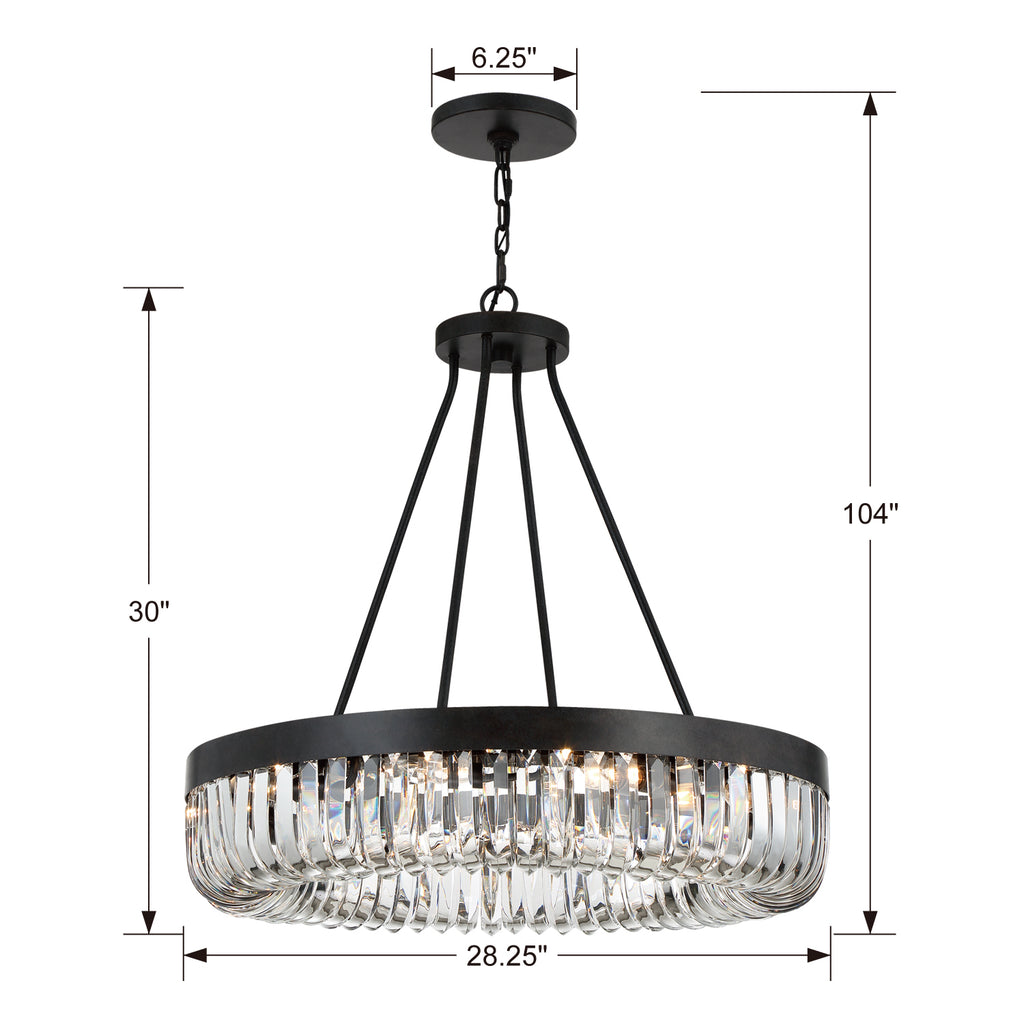 Alister 10 Light Chandelier-Crystorama Lighting Company-CRYSTO-ALI-B2010-CZ-Chandeliers-5-France and Son