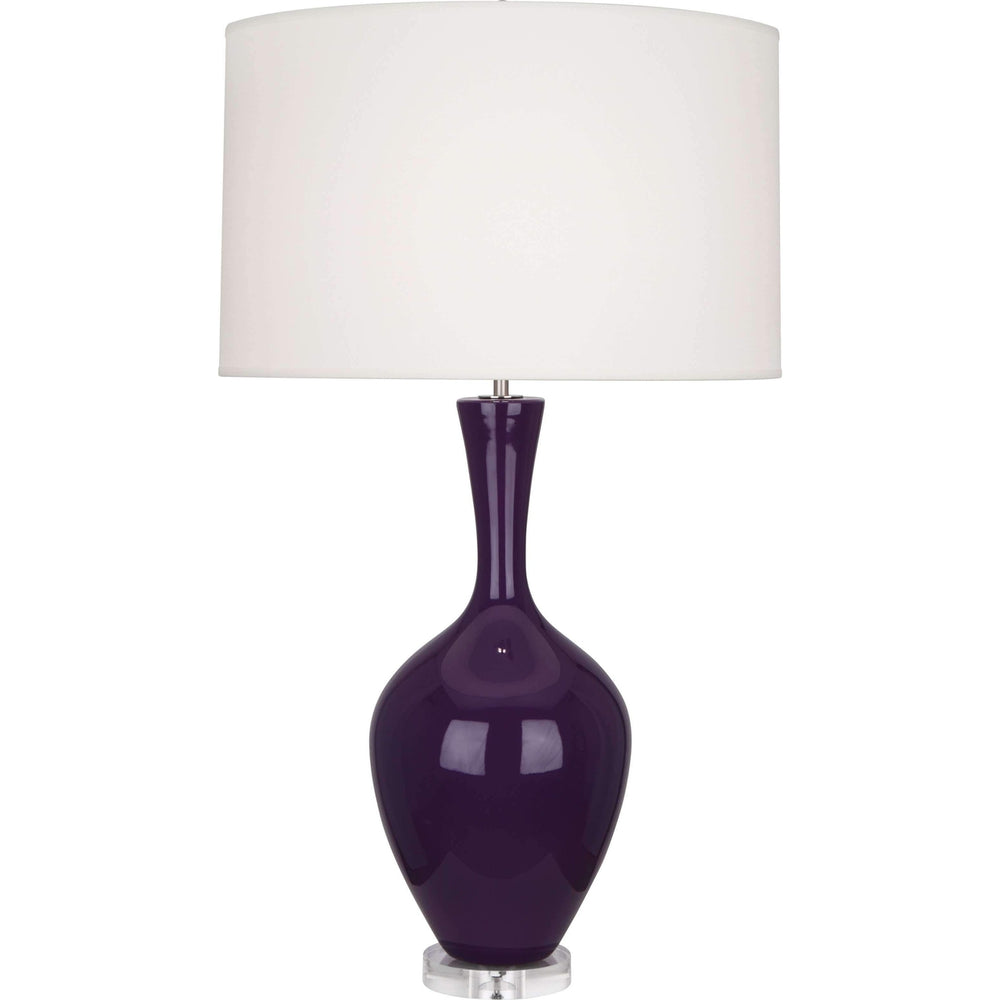 Audrey Table Lamp-Robert Abbey Fine Lighting-ABBEY-AM980-Table LampsAmethyst-2-France and Son