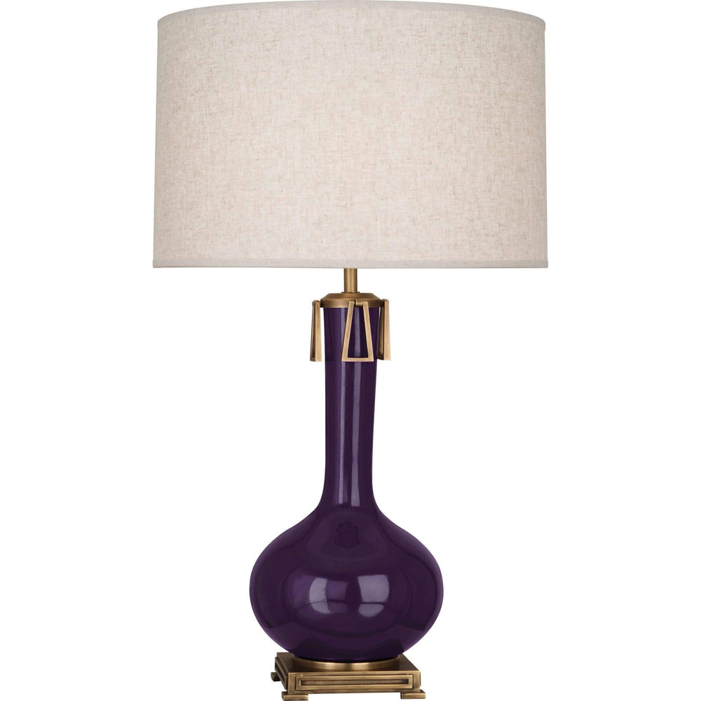 Athena Table Lamp-Robert Abbey Fine Lighting-ABBEY-AM992-Table LampsAmethyst-2-France and Son